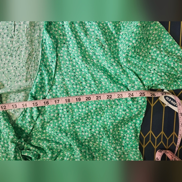 NWT Old Navy floral print ruffle wrap self tie top size XXL - Picture 6 of 8